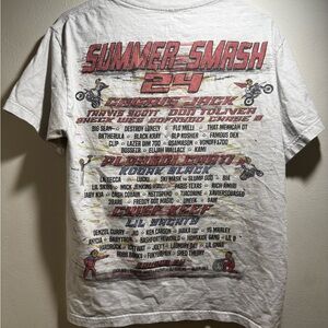 Summer Smash 2024 Line Up Shirt White Size Medium